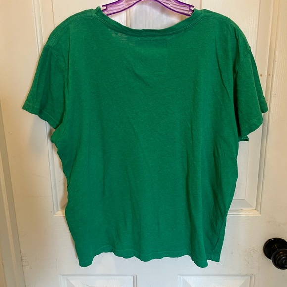 LIKE NEW - MOTHER - The Sinful Wash Golf Green For Sure Crewneck Tee - Sz Large - Picture 4 of 12